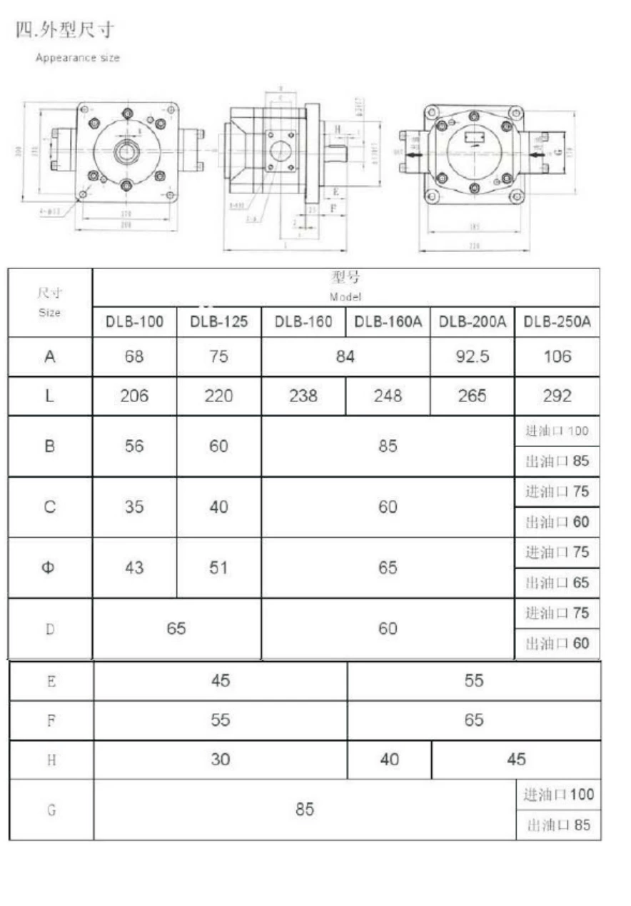 DLB-BNF-125 Шестеренчатый насос большой емкости для смазочного масла