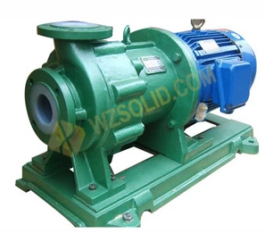 Магнитный насос без утечек CQB-F с футеровкой из фторопласта