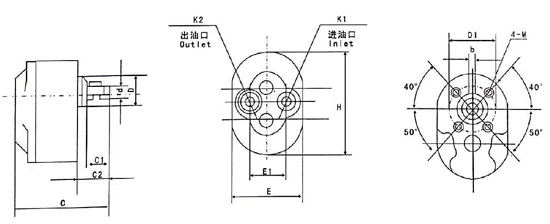 Bomba de engranajes de aceite hidráulico de baja presión CB-B4