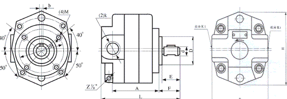BB-B4 Cycloid Rotor Oil Pump for Hydraulic System