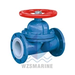 Морские мембранные клапаны с фторсодержащей футеровкой