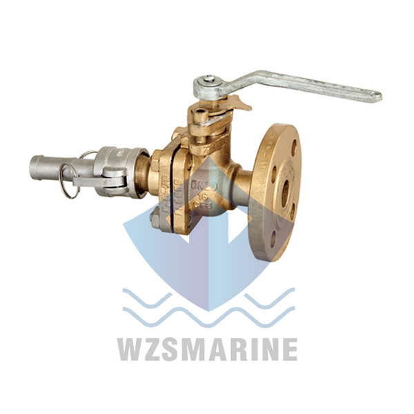 Marine Bronze Flanged Ball Valves With Quick Couplings