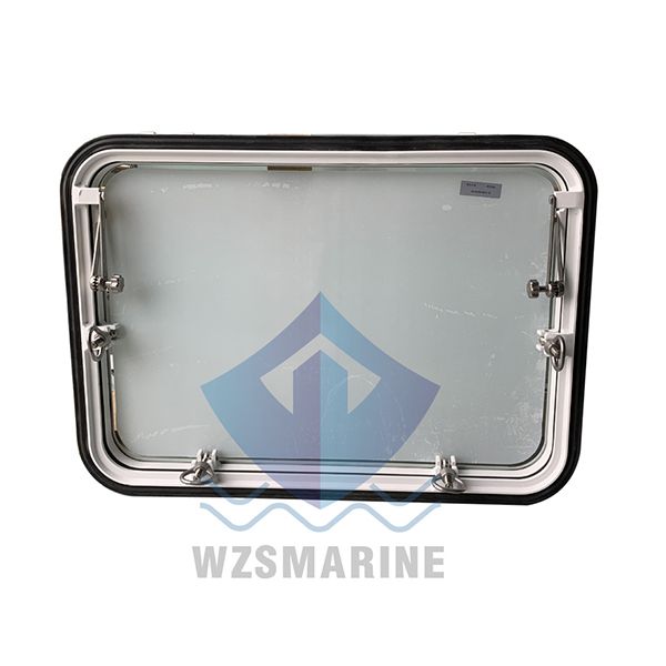 Marine rectangular windows with left and right openings, fixed windows, driver's cabin windows