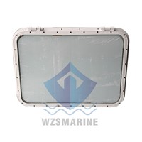 Marine rectangular windows with left and right openings, fixed windows, driver's cabin windows