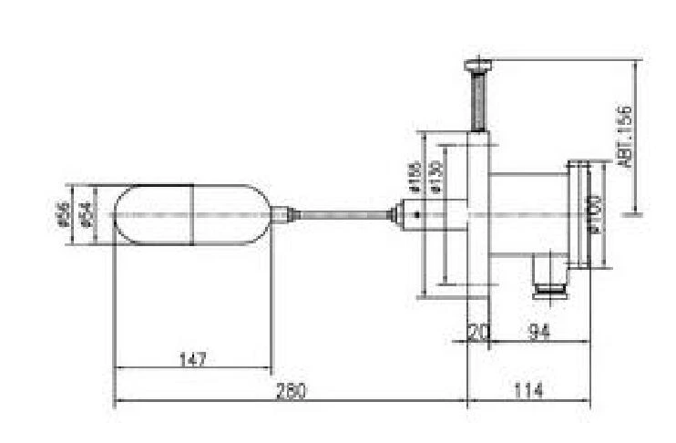 Controlador de nivel de flotador con carcasa de aluminio UQK-01-CZ