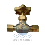 Válvula de aguja de bronce marino