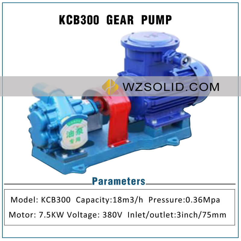 3 Inch Diesel Pump KCB300 Electric Gear Pump Oil Pump Hydraulic Oil Pump Lubricating Oil Pump Complete Set with Explosion-proof Motor