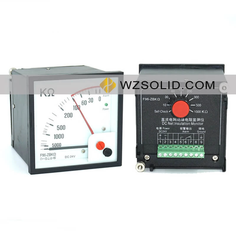 F72-ZBKΩ Измеритель изоляции постоянного тока Постоянный ток: 24 В, 0–1000 кОм F72-ZBMΩ Измеритель изоляции постоянного тока