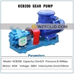Bomba de engrenagem elétrica 2 Polegada bomba de óleo kcb200 bomba de óleo hidráulico bomba diesel bomba de óleo lubrificante conjunto completo com motor à prova de explosão