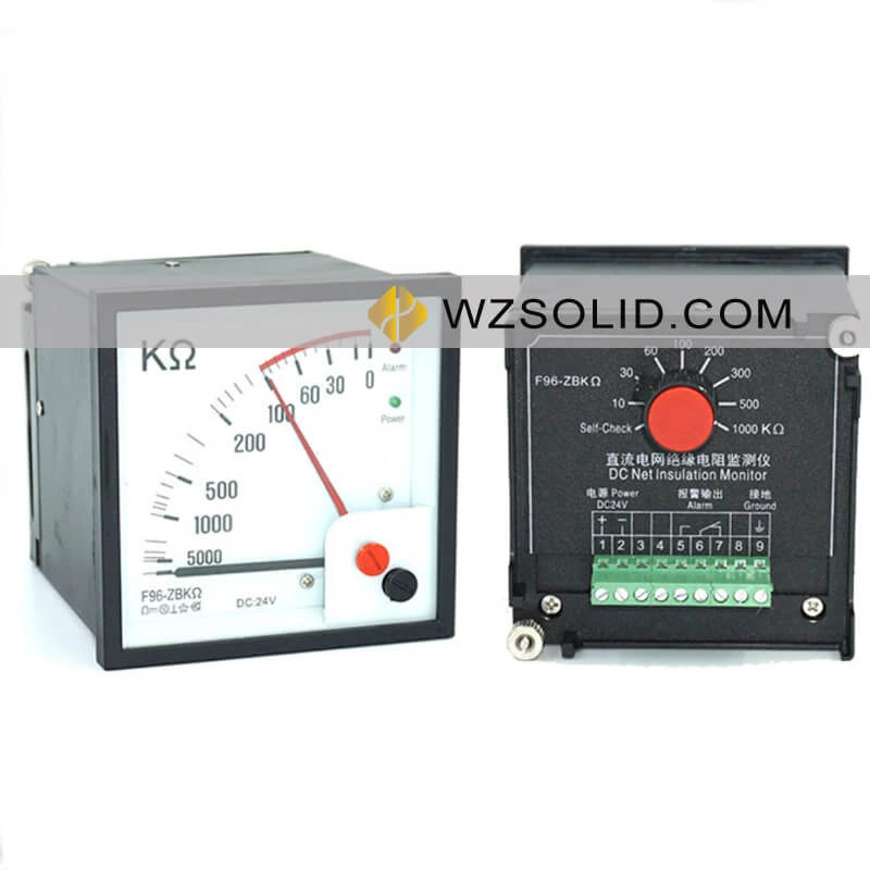 F72-ZBKΩ DC Insulation Meter DC24V F96-ZBKΩ F72-ZBMΩ DC Insulation Monitor