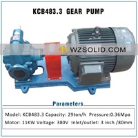 Oil Pump 3 Inch KCB483.3 Electric Gear Pump Hydraulic Diesel Pump Lubricating Oil Pump Complete Set with 11kw Motor