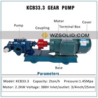 KCB33.3 Electric Gear Pump Hydraulic Oil Pump Diesel Pump Lubricating Oil Pump Complete Set with 2.2kw Motor