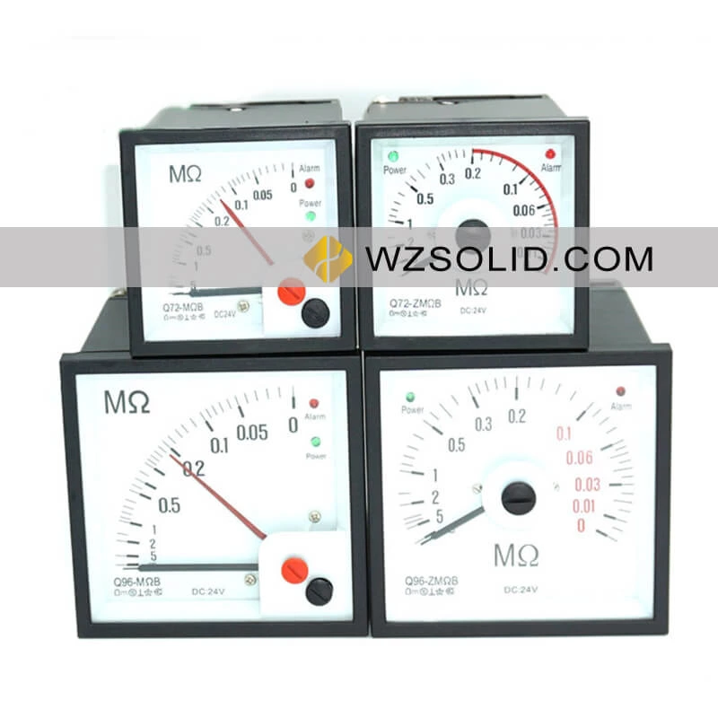 Q72-MΩB Прибор контроля изоляции электросети постоянного тока, 24 В постоянного тока Q72-ZMΩB Измеритель изоляции постоянного тока Q96-MΩB
