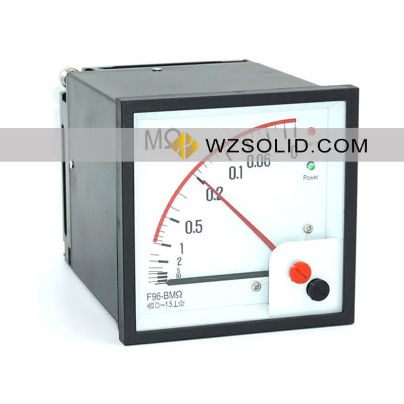 Iron shell F96-BMΩ insulation meter 220V F96-BMΩ AC power grid insulation resistance monitoring instrument 0-5MΩ