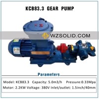 1.5 Inch Oil Pump KCB83.3 Electric Gear Pump Diesel Pump Lubricating Oil Pump Complete Set with Explosion-proof Motor