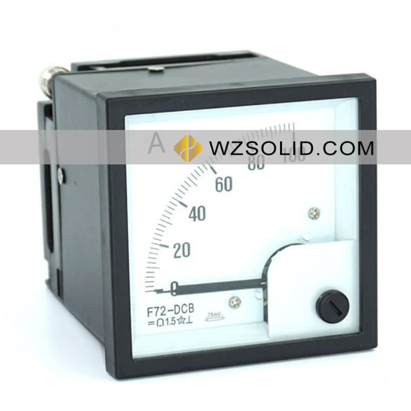 Metal shell F72-DCB DC ammeter 100A 75mV Q72-BC ammeter for safe navigation and marine instruments
