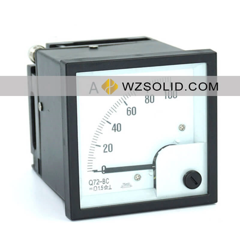 Металлический корпус F72-DCB Амперметр постоянного тока 100А 75мВ Q72-BC Амперметр для безопасной навигации и морских инструментов