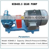 3 Inch Oil Pump KCB483.3 Electric Gear Pump Hydraulic Oil Pump Diesel Pump Lubricating Oil Pump Complete Set with 7.5kw Motor