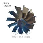 Turbocharger spare parts turbo shaft 3521034 for HC5A 3801803 3803452